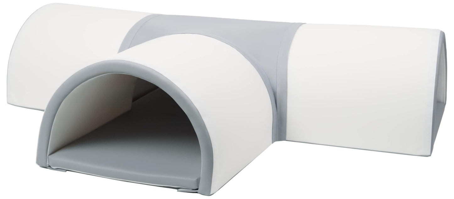 White with grey 3 entrance tunnel