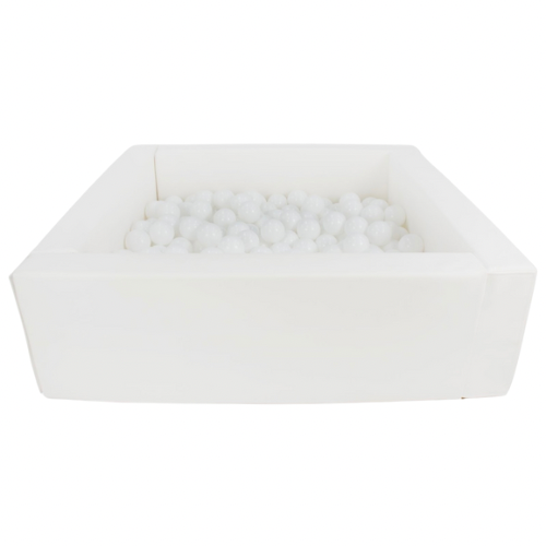 White Square Ball Pit + Balls