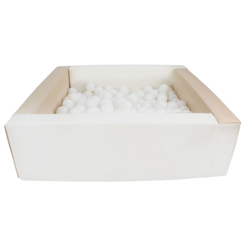 Beige & White Ball Pit + Balls