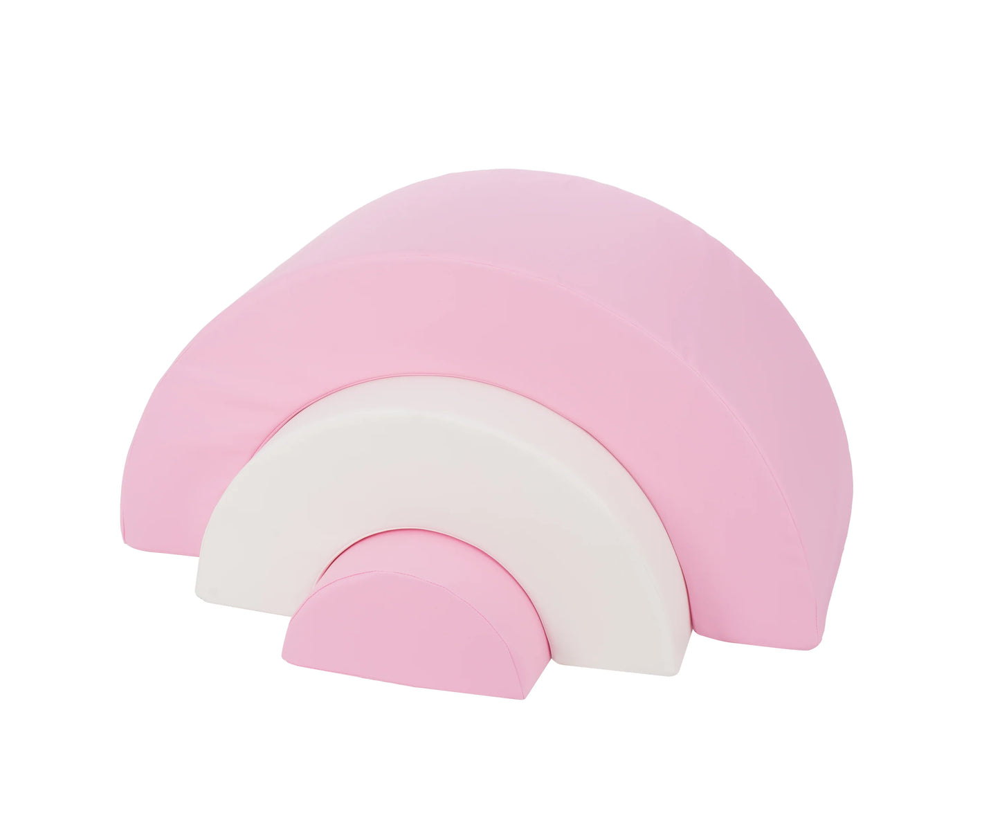 Pink & White Rainbow Stacker Soft Play Ser