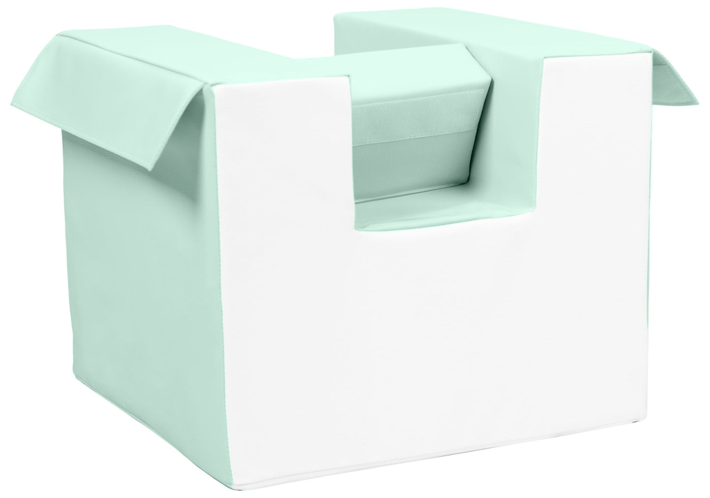 Mint & White Hoop & Cube Soft Play