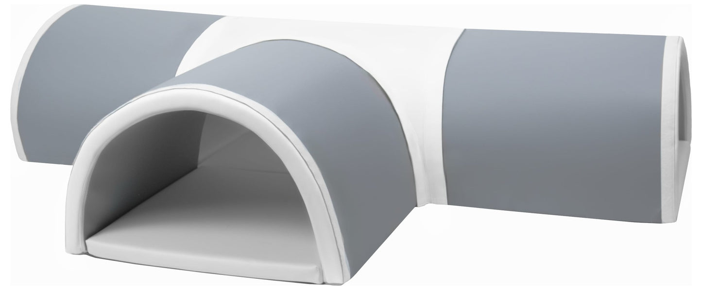 Grey with white 3 entrance tunnel