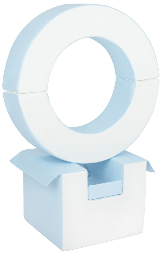 Blue & White Hoop & Cube Soft Play