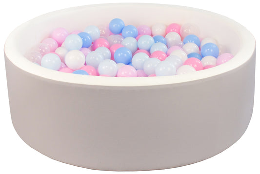 Grey & White Round Ball pit + Balls