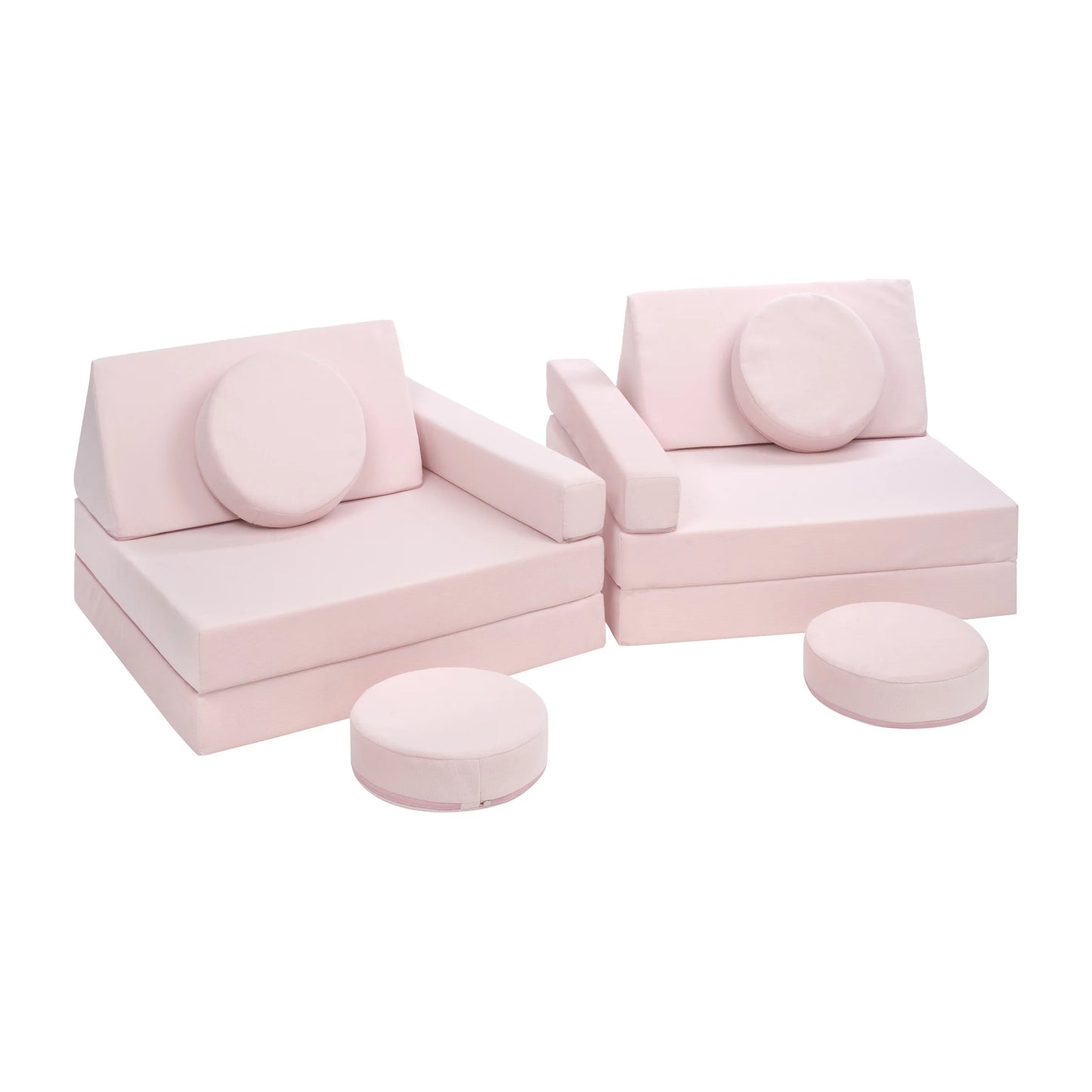 Pastel Pink Soft Play Sofa