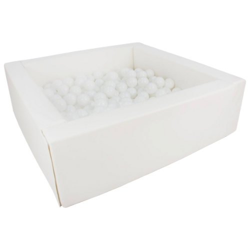 White Square Ball Pit + Balls