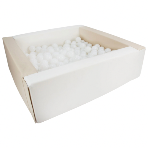 Beige & White Ball Pit + Balls