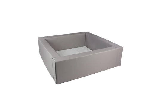 Grey Square Ball Pit + Balls