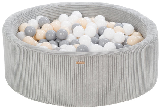 Grey Round Ball Pit + Balls