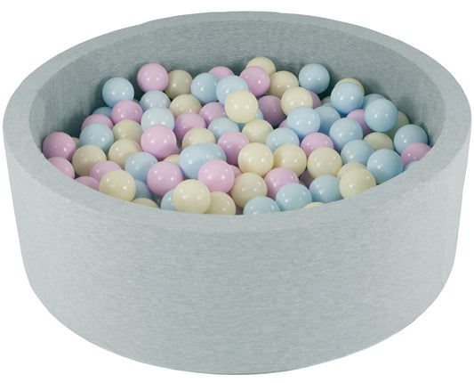 Grey Round Ball Pit + Balls
