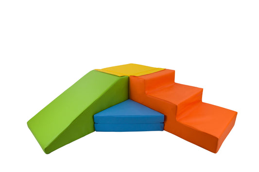 Multicolour Soft Play Step & Slide Set