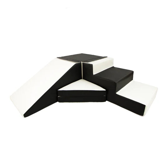 Black & White Soft Play Step & Slide Set
