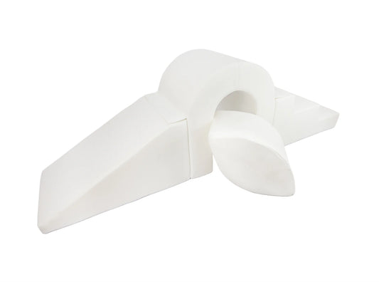 White Bridge/Slide And Balance Ball Soft Play Set