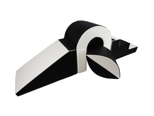 Black & White Bridge/Slide And Balance Ball Soft Play Set